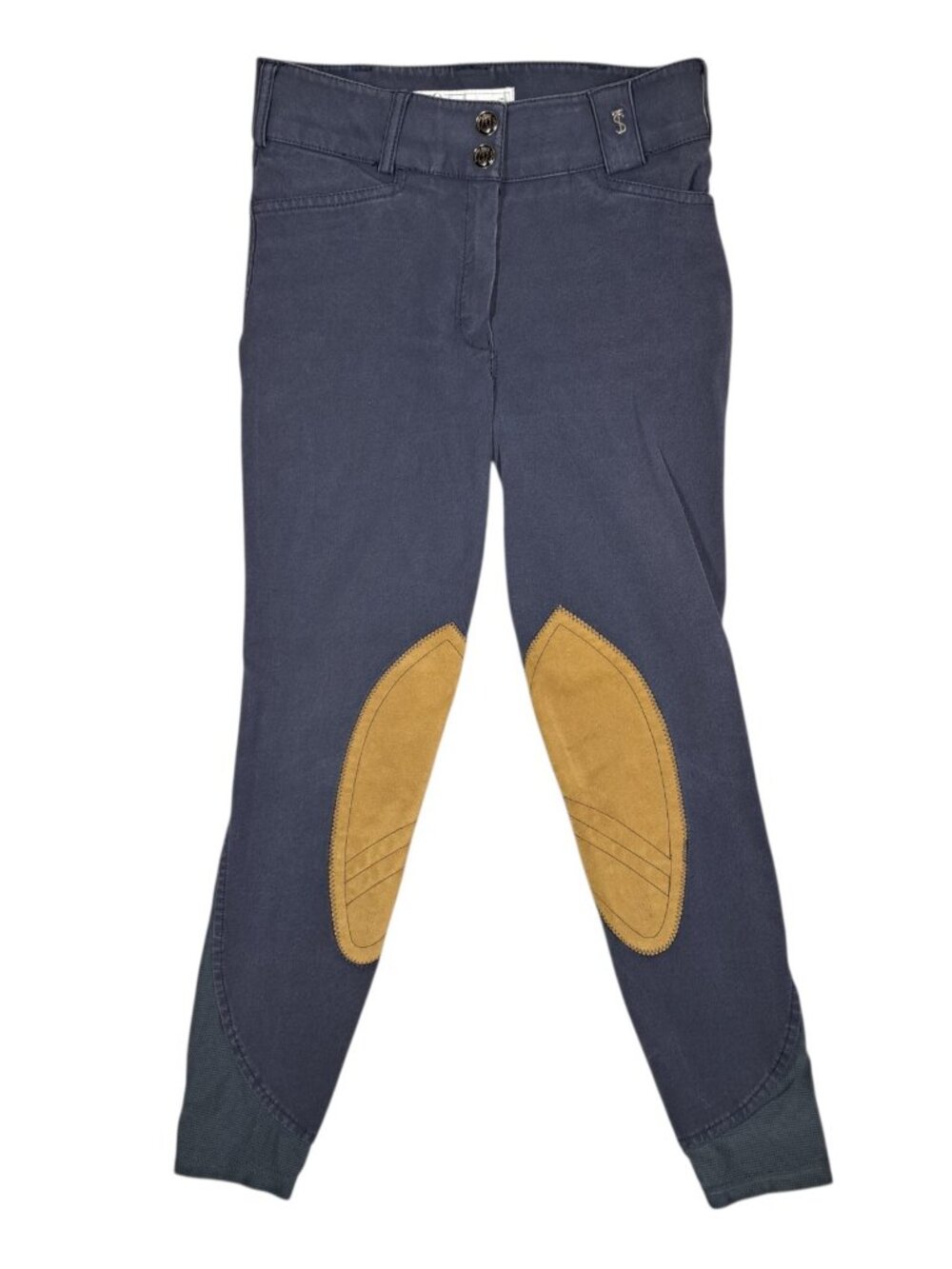 Tredstep Symphony Kids Youth Breeches 14 Knee Patches Blue Childrens Equestrian